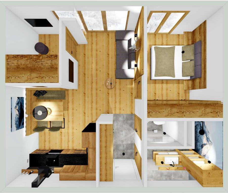 Familienwohnung Wildspitze Fügen Exteriör bild